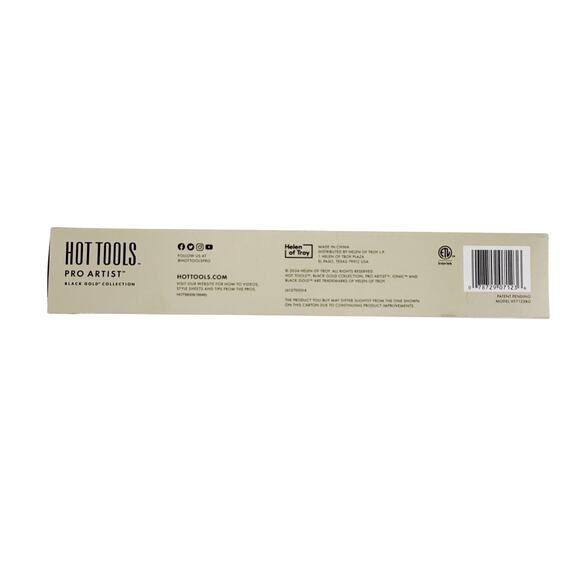 HOT TOOLS Pro Artist Black Gold Ionic 1 1/4 Inch Flat Iron